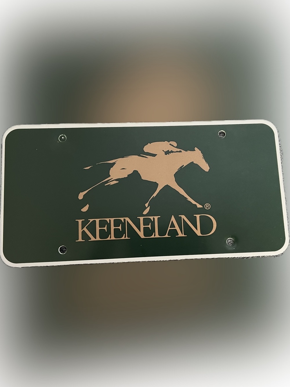New Keeneland Novelty License Plate Keepsake Collectible Auto Tag